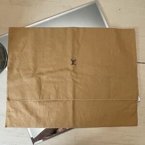 Louis Vuitton Brown Envelope Style Dust Bag